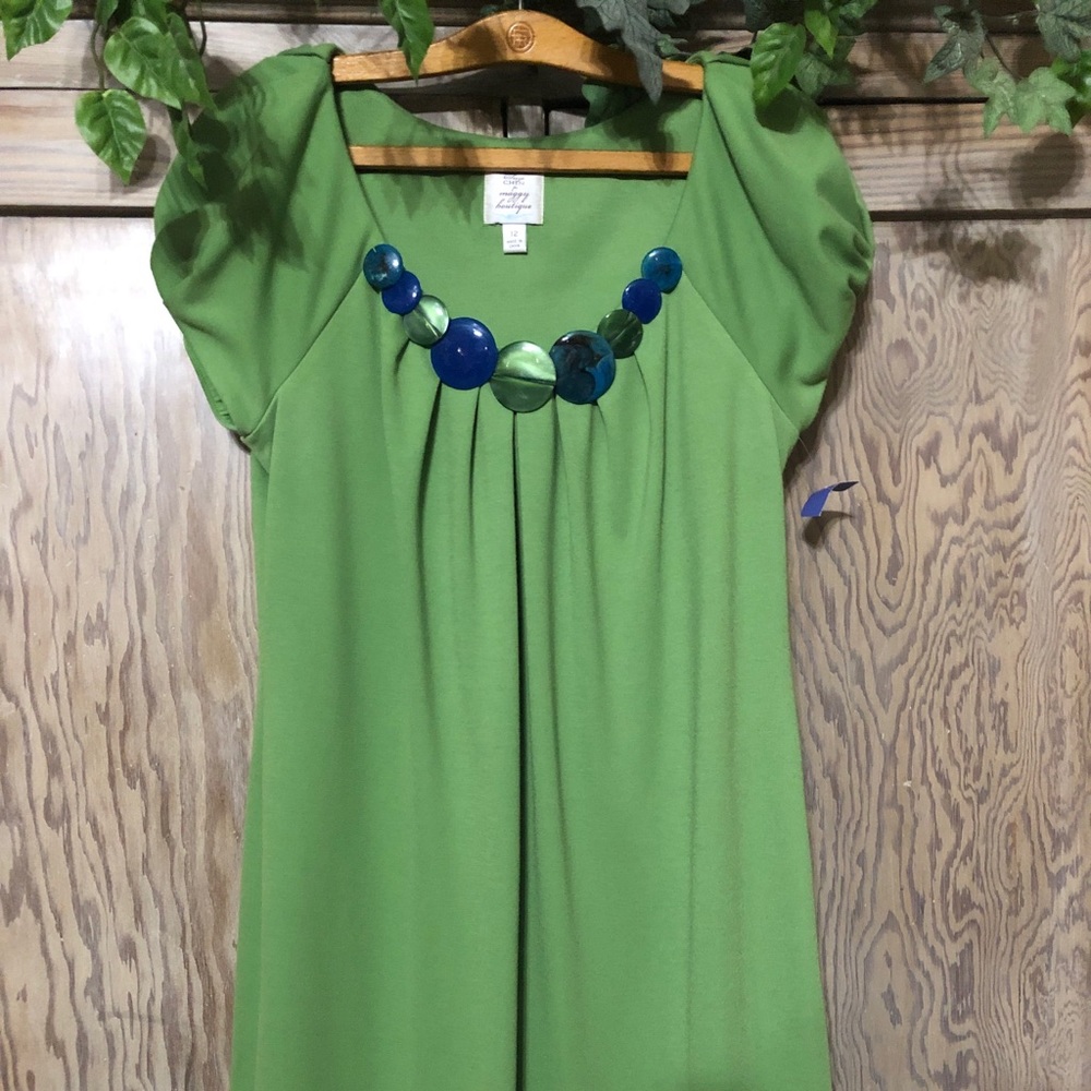 🌼3 for $15🌼 Suzy Chin green A-line dress